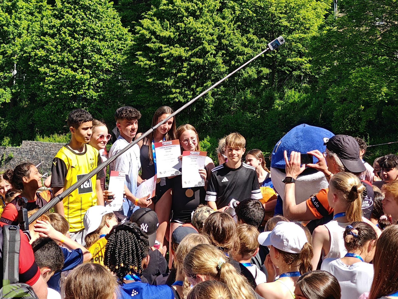 Erfolgreicher Swim & Run im Freibad Witten-Annen - Hardenstein ist beste weiterführende Schule