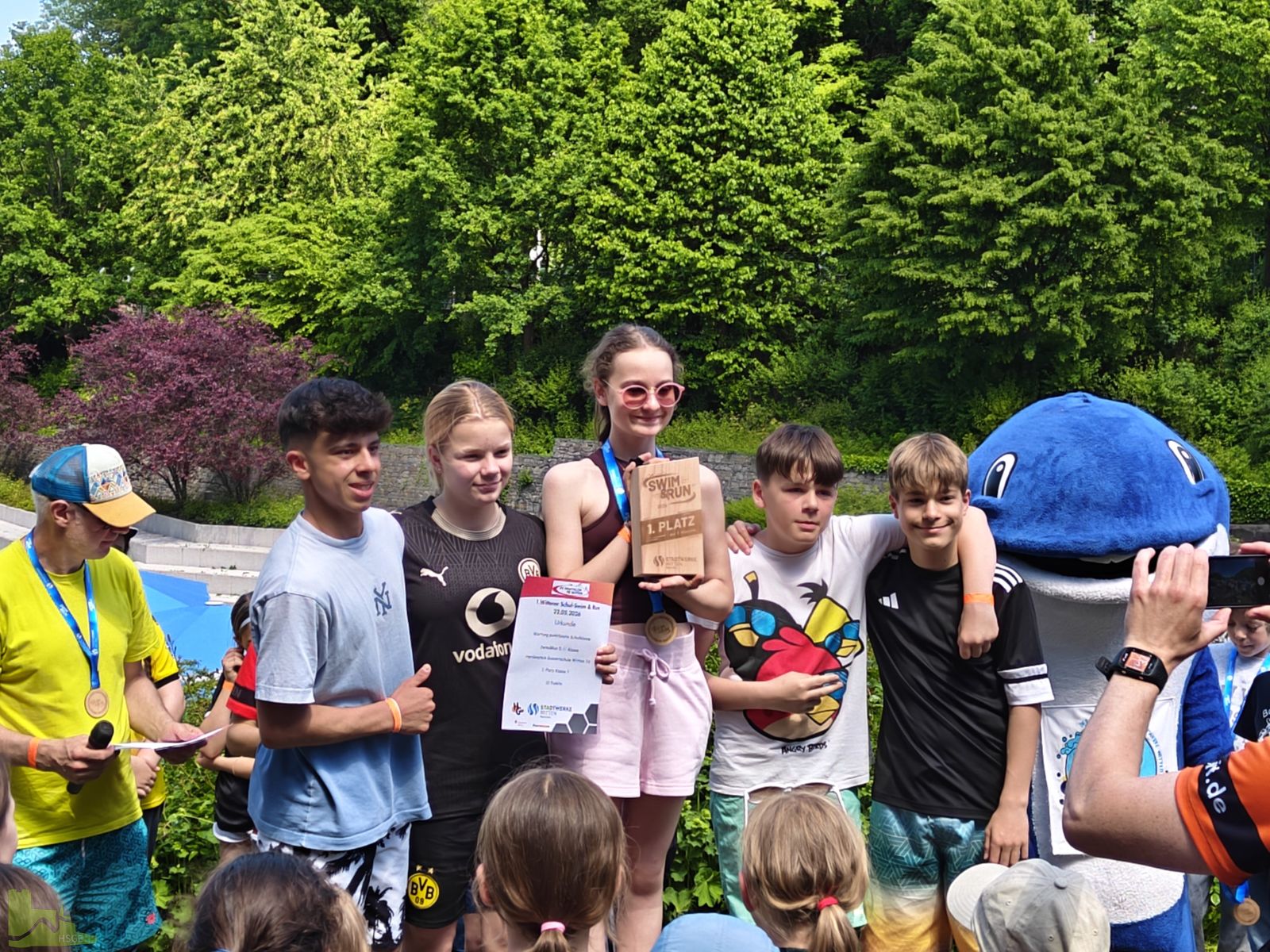 Erfolgreicher Swim & Run im Freibad Witten-Annen - Hardenstein ist beste weiterführende Schule